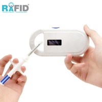 RAFID 134,2 kHz RFID Glass Tag ID Mikrochip 2,12*12mm Glas transponder mit Spritze RFID Tier für Tierhund Neues Produkt 2019