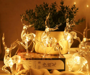 Warm White <strong>LED</strong> Copper Wire String <strong>Lights</strong> <strong>in</strong> Reindeer Shape IP65 Rated 5m/10m Length Festive Christmas Tree Decorative <strong>Lights</strong> - Product Image 6