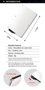 Homens magros Rfid Pop up Carteira Gift Card Titular Carteira de Alumínio Minimalista com Botão para Acesso Cartão Rápido - Product Image 6