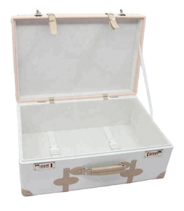 Cajas de maletero decorativas de piel sintética modernas <span class=keywords><strong>Maletas</strong></span> de almacenamiento de combinación de colores agradables - Product Image 6