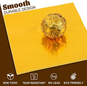 Bán Buôn 10X10Cm Đầy Màu Sắc Dùng Một Lần Nhôm Lá Bao Bì Thực Phẩm 100 Gói DIY Kẹo Giấy Gói Nhôm Sô Cô La Lá - Product Image 5