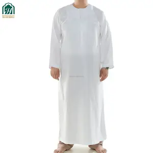 Details about   Men's 100% Cotton Muslim Saudi Abaya Long T Shirt Robe Pants Suits Pajamas Suits