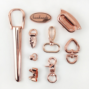 DP002 बैग सामान बैग का पट्टा बकसुआ हैंडबैग हार्डवेयर समायोज्य स्लाइडर गुलाब गोल्ड ओ डी अंगूठी हुक चढ़ाया वसंत लॉबस्टर अकवार - Product Image 5