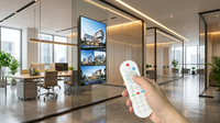 Control Remoto Universal Profesional de Código Fijo para Sistemas de TV de Hotel, Botones Mate de PVC Resistentes al Polvo, Material Ecológico, OEM/ODM