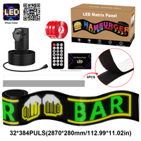 Écran LED à double rangée de 32 pixels, contrôle par application gratuite, sous-titres défilants, décoration de magasin commercial, pour affichage de panneau LED
