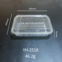 Récipients alimentaires en plastique jetables micro-ondables couvercles restauration rapide à emporter boîtes à déjeuner pour collations soupe salade fruits motif carré