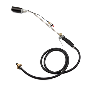 Lance-flammes à charbon de bois à pointe étendue pour barbecue Camping extérieur manuel fendu poêle carburant <span class=keywords><strong>gaz</strong></span> butane propane - Product Image 1