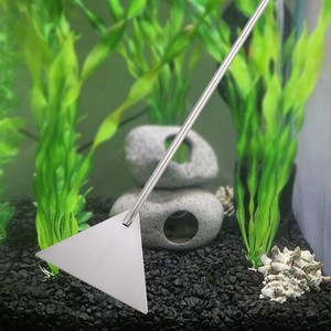 Raspador de algas para acuario, cepillo removedor de algas de acero inoxidable, herramienta de limpieza y enjuague que no daña el vidrio. - Product Image 1