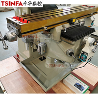 Machine à fraisage universelle, tourelle horizontale verticale, 3V 3H DRO, haute précision et à bas prix, ram 3 axes