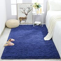 Grand Tapis Moelleux Blanc Lavable en Machine Moderne de Luxe Doux Décoratif en Fausse Fourrure de Lapin pour Salon et Chambre