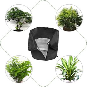 Cubierta aislante para plantas de jardín, 45x50cm, negra, transpirable, a prueba de heladas, para protección de macetas de exterior - Product Image 1