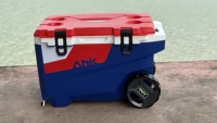 Glacière isotherme moderne 55L avec roues, durable, étanche, pour le stockage du poisson, les événements extérieurs et les barbecues