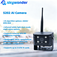 Cámara para Coche con IA Todo en Uno, ADAS/DSM/BSD, Llamadas Bidireccionales, Actualización Remota OTA, IP67 Impermeable, 2 Cámaras, GPS/WiFi Integrados, Encendido/Alarma Programados