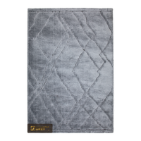 Tapis shaggy de luxe LandScopeTech, 25 mm, à poils longs, gris, moelleux, tapis belge Wilton, isolation acoustique, chambre principale, doux