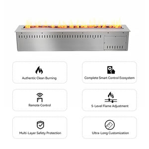 <span class=keywords><strong>Chimenea</strong></span> de <span class=keywords><strong>bioetanol</strong></span> para interiores con temperatura ajustable montada en la pared, quemador de <span class=keywords><strong>chimenea</strong></span> lineal inteligente para Decoración - Product Image 4