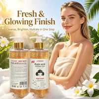 Gel Douche Exfoliant Éclaircissant à l'Acide Kojique OEM – Nettoyant Corporel Hydratant et Exfoliant – Savon Nettoyant en Profondeur – Protège la Peau – Parfum Exfoliant