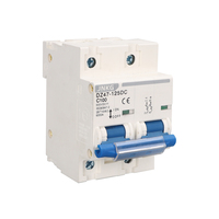 Interruptor de Circuito en Miniatura de Bajo Voltaje JKB1-125A DC, Interruptor de Circuito Electrónico Inteligente Blanco