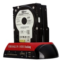 Base de Conexión para Disco Duro USB 3.0 de Alta Velocidad, Modelo 575U3, Carcasa de ABS+PC, Lector de Tarjetas IDE+SATA de 2.5/3.5 Pulgadas, Multifuncional y Portátil