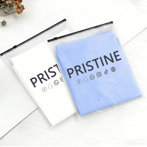 Bolsa con Cierre Transparente Esmerilado Reciclada GRS, Impresión <span class=keywords><strong>de</strong></span> Logotipo Personalizado para Redes Sociales, Cierre Deslizante Negro, Embalaje Reutilizable para <span class=keywords><strong>Ropa</strong></span> <span class=keywords><strong>de</strong></span> <span class=keywords><strong>Marca</strong></span> - Product Image 2