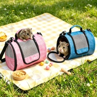 Sac de transport portable et respirant pour petits animaux avec fenêtre en maille, sac de transport pour oiseaux et sac à bandoulière de voyage pour petits animaux en extérieur
