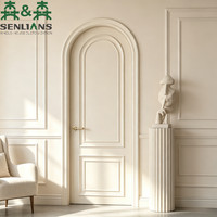 Porta in Legno Curva Classica SLS, Porta Interna di Lusso Personalizzata per Ville di Alta Gamma, Soluzione per Tutta la Casa