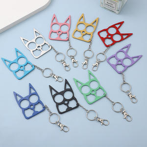 Llavero Multicolor con Orejas de Gato, Llavero de Aleación con Herramienta Multifunción, Abrebotellas para Damas, para Uso en Exteriores - Product Image 1