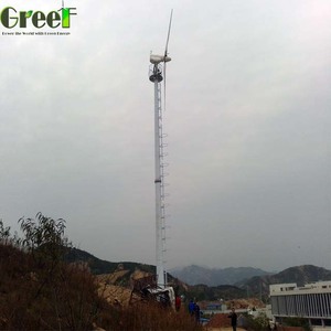 Sistema Híbrido Solar y Eólico de 20kW para Uso Doméstico con Control de Paso de Paso del Eje de la Turbina - Product Image 1