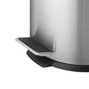 Cubo de Basura con Pedal de Acero Inoxidable, 2 kg, Plateado, para Cocina, Baño, Dormitorio - Product Image 1