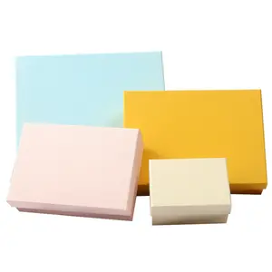 批发环保自动制作方形纸板优雅独特的纸盖和底座礼品盒