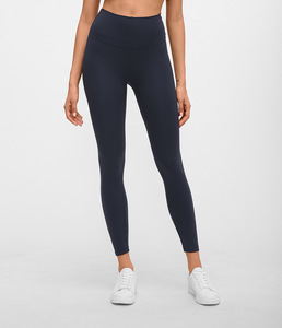 Coupe Slim Taille Haute <span class=keywords><strong>Anti</strong></span>-<span class=keywords><strong>Cellulite</strong></span> <span class=keywords><strong>Legging</strong></span> Pas Cher Vêtements De Sport de Marque Privée <span class=keywords><strong>Noir</strong></span> Pantalons De Yoga Femmes - Product Image 3