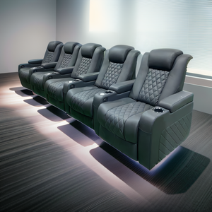 Asientos de <span class=keywords><strong>cine</strong></span> negro sofá reclinable muebles de teatro VIP 5 plazas <span class=keywords><strong>Cine</strong></span> <span class=keywords><strong>en</strong></span> <span class=keywords><strong>Casa</strong></span> sofá funcional - Product Image 1