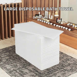 Asciugamano da Bagno Monouso Bianco in Tessuto Non Tessuto <span class=keywords><strong>per</strong></span> Hotel, Personalizzabile, Confezione da Viaggio, Spesso <span class=keywords><strong>e</strong></span> Grande, Stile da Viaggio, Basso MOQ - Product Image 4