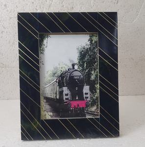 Grey Resin Brass Inlay Photo <b>Frame</b> - Product Image 4