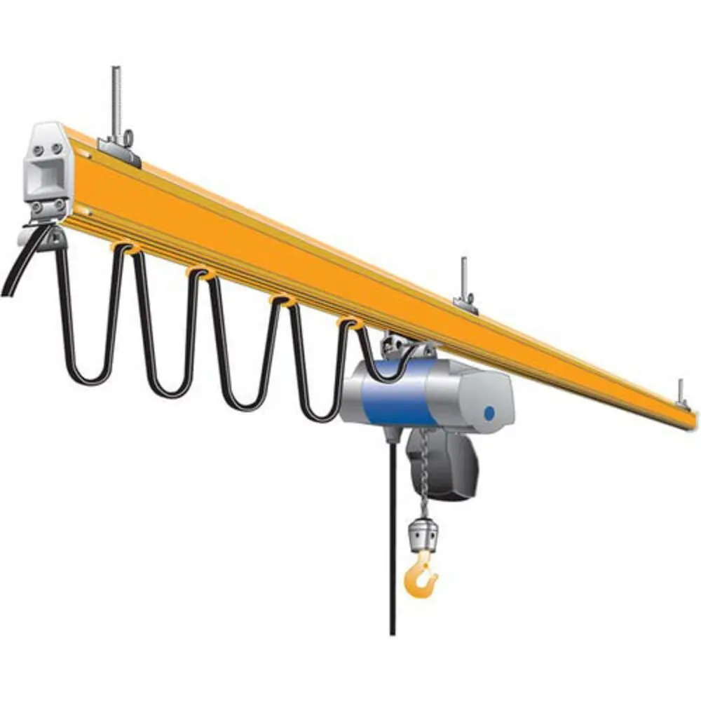 Manejo eficiente de taller interior con fácil desmontaje Sistema de grúa de monorriel aéreo independiente debajo de la suspensión proporcionado 1 Juego