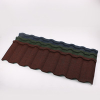Tuile de toiture en métal revêtue de pierre de qualité supérieure, durable, antirouille, solution de toiture légère pour les toitures de villas en Afrique du Sud