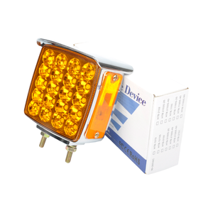 Marqueur latéral carré <span class=keywords><strong>de</strong></span> lumière <span class=keywords><strong>de</strong></span> piédestal <span class=keywords><strong>de</strong></span> SD-2076V Leds double face avec la lampe <span class=keywords><strong>de</strong></span> clignotant pour les camions américains - Product Image 2