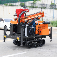 Machine de forage portable sur remorque pour puits d'irrigation de 200 m, machine de forage de puits d'eau, machine de forage de mine à vendre