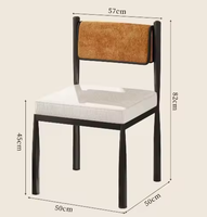 Chaises de salle à manger de luxe nordique haut de gamme, design rétro simple pour la maison, chaises décontractées