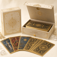 Produsen Percetakan Kartu Tarot Desain Kustom OEM, 78 Kartu Oracle Deck, Layanan Percetakan Kartu Oracle yang Dipersonalisasi