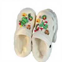 Accessoires de Noël en forme d'arbre de Noël pour femmes en EVA, antidérapants, respirants, légers, résistants à l'usure et rehaussants