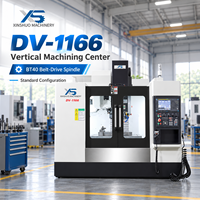 Centre d'usinage vertical CNC 3 axes DV1166, commande FANUC, BT40, 10000 tr/min, fraiseuse robuste pour la découpe des métaux