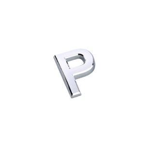 Autocollants de lettres pour plaque <span class=keywords><strong>d</strong></span>'immatriculation de voiture en gros, finition métallique chromée, lettres A-Z, accessoires de voiture extérieurs, plaque <span class=keywords><strong>d</strong></span>'immatriculation - Product Image 2