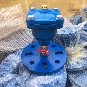 Válvula de control de agua de hierro dúctil con brida para liberación de aire industrial en tuberías municipales - Product Image 2