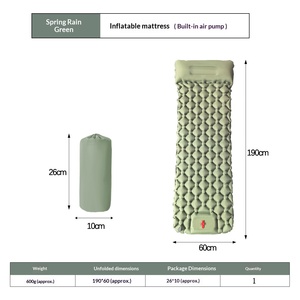 Colchón Inflable Antideslizante de TPU, Tipo Pedal, Doble/Sencillo, Rectangular/Diamante, para Acampar al Aire Libre - Product Image 5