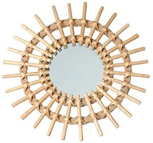 Nordic Style Round Rattan <b>Mirror</b> Rattan Long <b>Mirror</b> Wall Decoration From Vietnam - Product Image 3