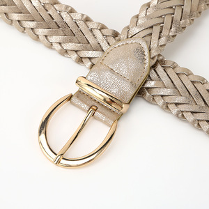 <span class=keywords><strong>Ceinture</strong></span> personnalisée pour <span class=keywords><strong>femme</strong></span> JULUN - Boucle en alliage gravée sur mesure, <span class=keywords><strong>tressée</strong></span>, pour robes et jeans, vente en gros - Product Image 4