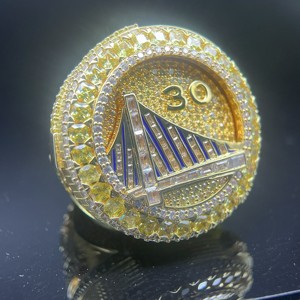 Bague de champion des Warriors FH <span class=keywords><strong>2022</strong></span>, bague de sport classique à la <span class=keywords><strong>mode</strong></span>, bague de <span class=keywords><strong>basket</strong></span>-ball en or, tendance, en laiton et zircon, pour fiançailles, fête, anniversaire - Product Image 3
