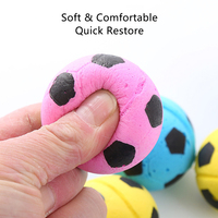 Ballons de football en mousse de latex pour chats, vente en gros d'usine, jouets interactifs pour animaux de compagnie, ballons de sport pour chatons, à lancer, ramasser, attraper et mordre