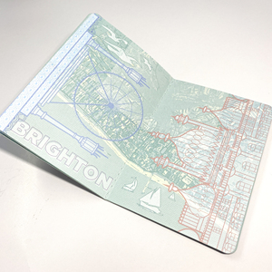 Libro de pasaporte impreso personalizado Cuero de corcho materia prima Impresión de pasaporte - Product Image 4