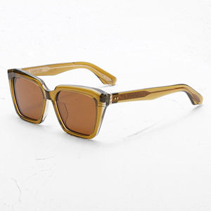 Gafas de Sol Polarizadas de Acetato Hechas a Mano, Diseño Vintage Personalizado, de Alta Calidad, Precio de Fábrica, para Hombre y Mujer, Doradas, para Conducir - Product Image 3
